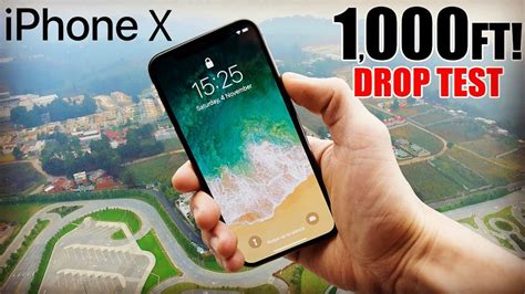 iphone x drop test from 1000 feet|iphone x bridge drop test.